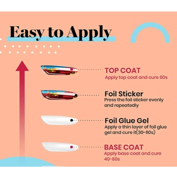 Luxury Designer Nail Art Transfer Foil (10 Rolls/Pcs) - Picture 4 of 4